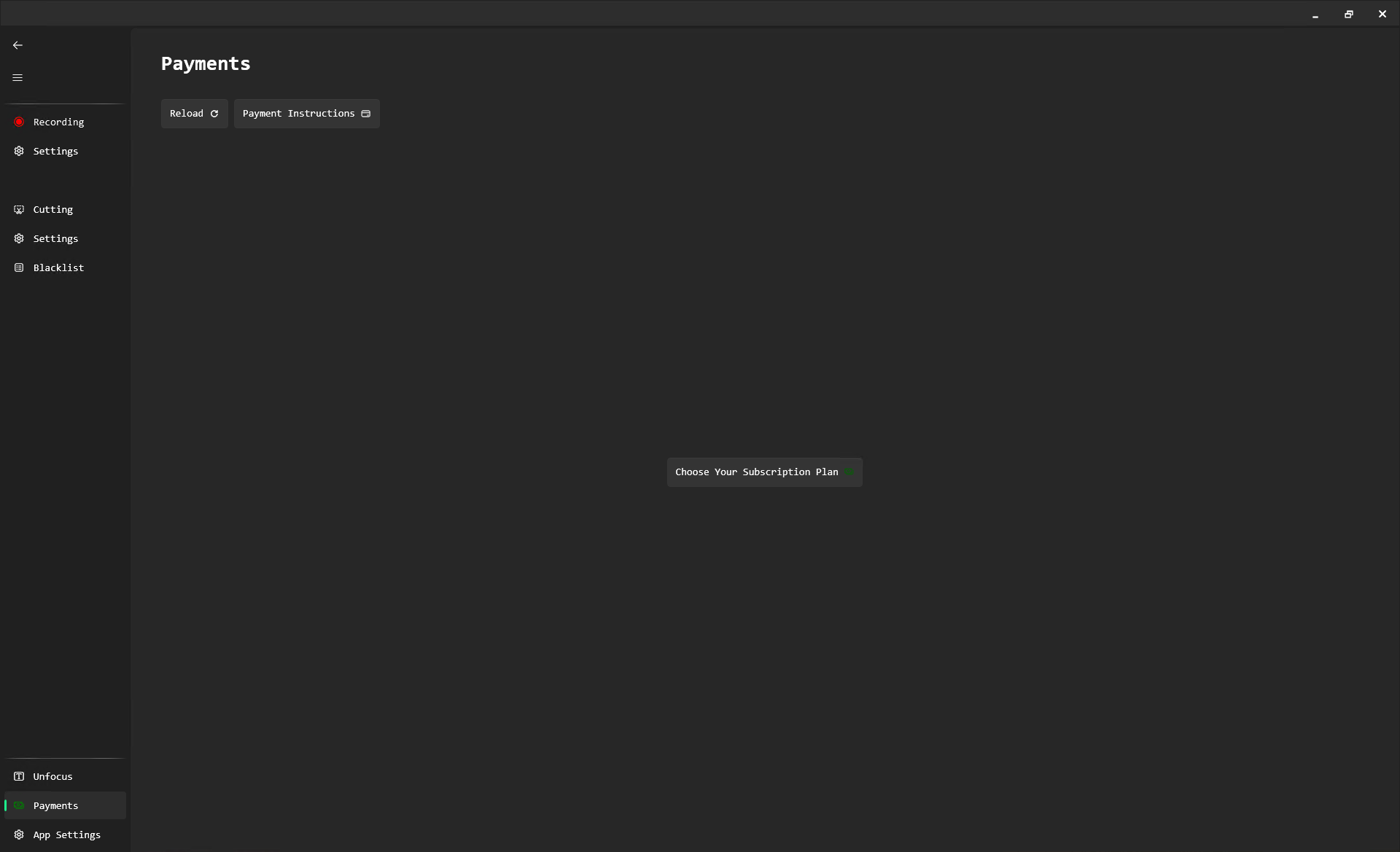 Payments Interface for store access
